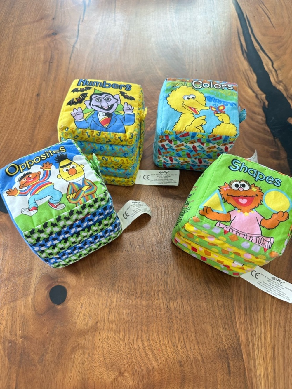 Vintage Y2K Sesame Street Small Plush Books Set of 4 - Picture 2 of 12